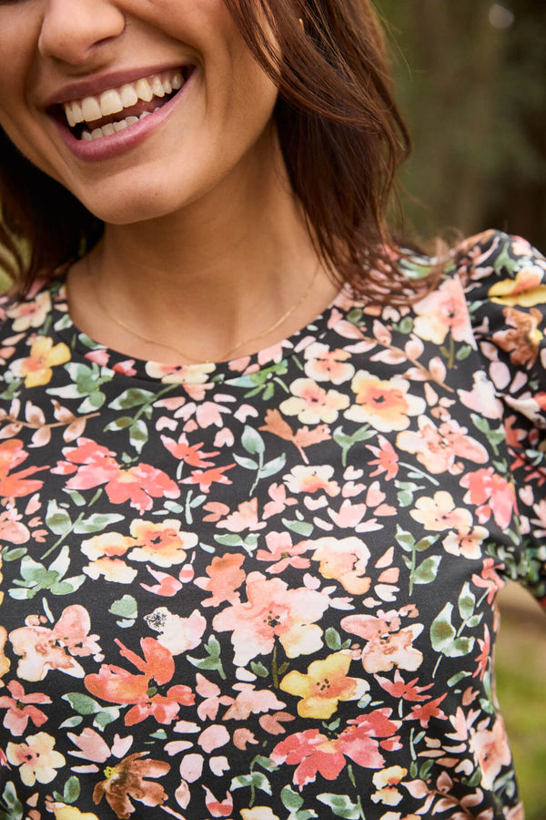 Camiseta Vera Flores Noche