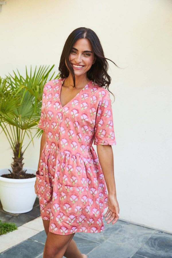 Vestido Calinda Flor Acuarela