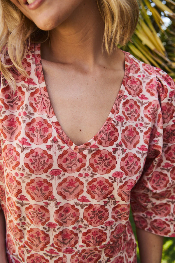 Vestido Melissa Pico Flor Vintage