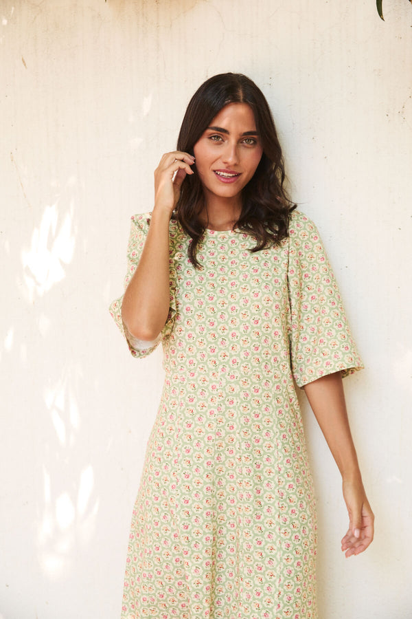 Vestido Melissa Flores Verdes