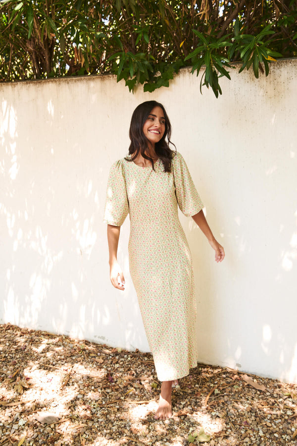 Vestido Melissa Flores Verdes