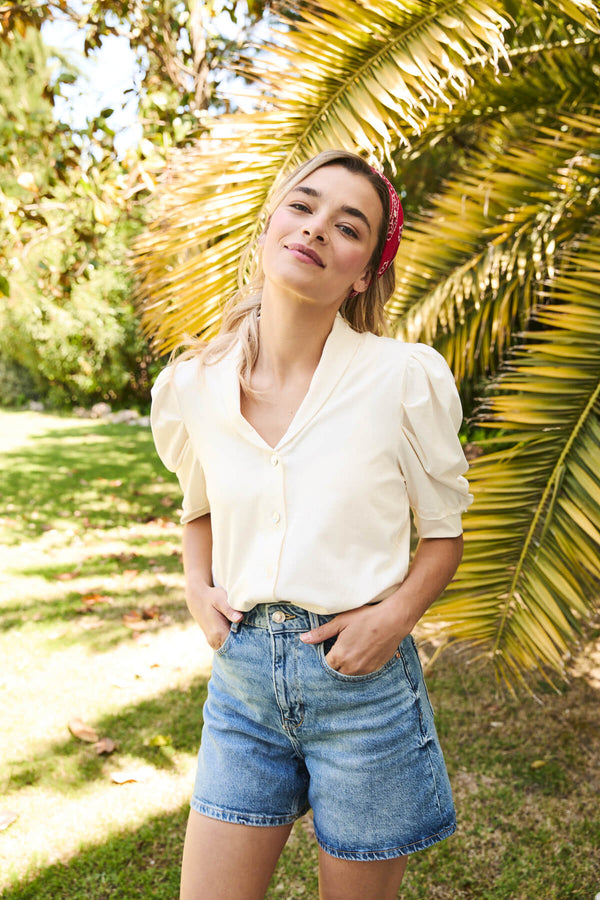 Camiseta Rosie Beige