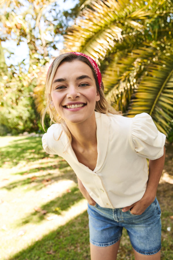 Camiseta Rosie Beige
