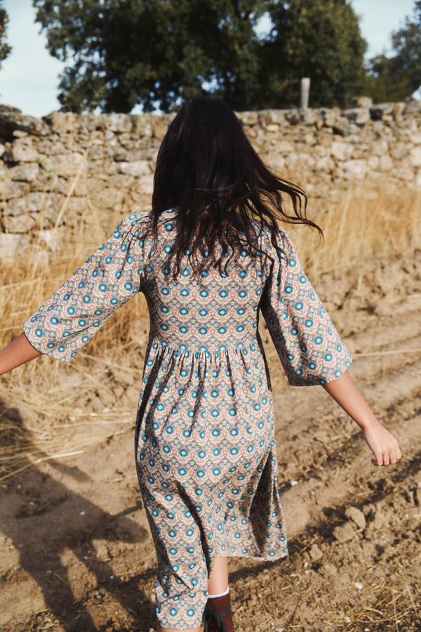 Vestido Formentera Blue Coffe
