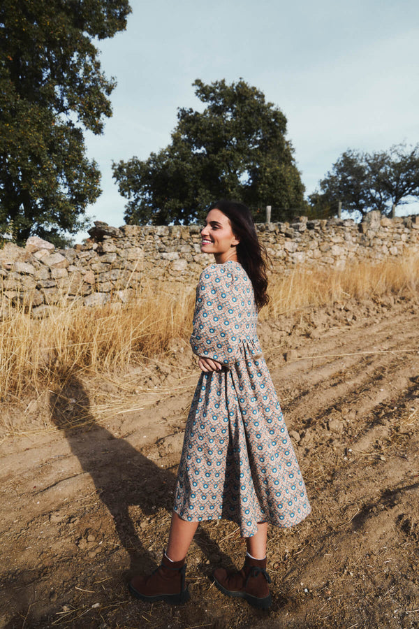 Vestido Formentera Blue Coffe