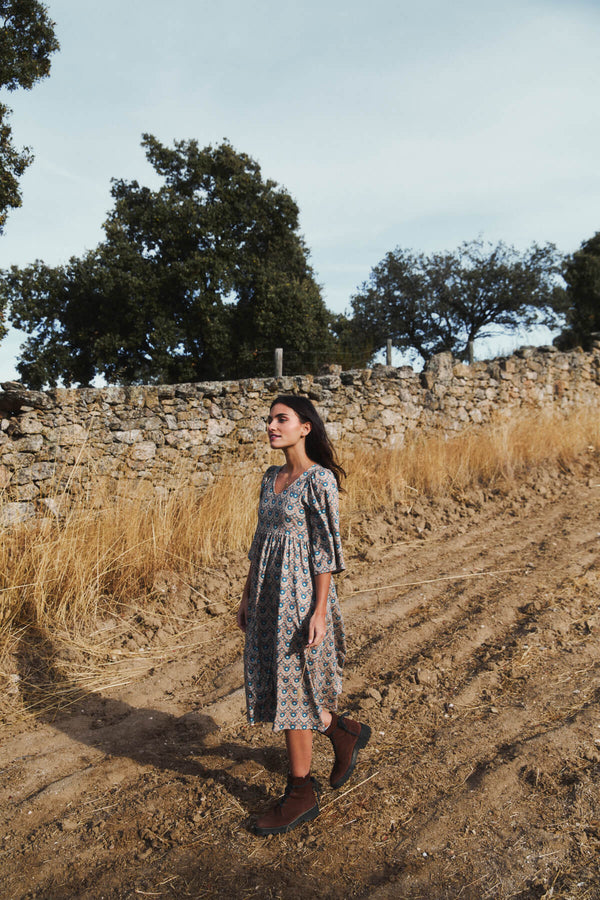 Vestido Formentera Blue Coffe