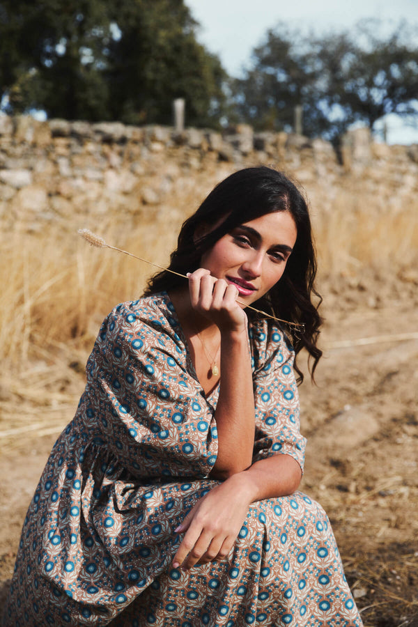 Vestido Formentera Blue Coffe