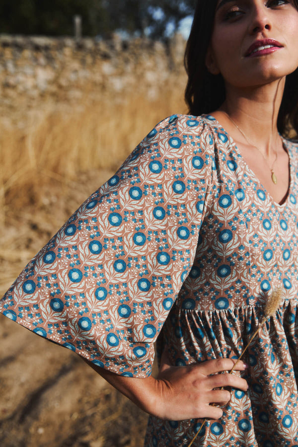 Vestido Formentera Blue Coffe