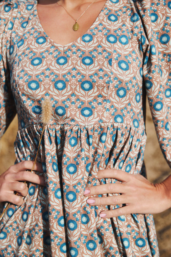 Vestido Formentera Blue Coffe