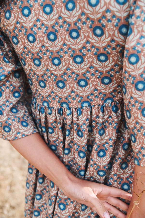 Vestido Formentera Blue Coffe