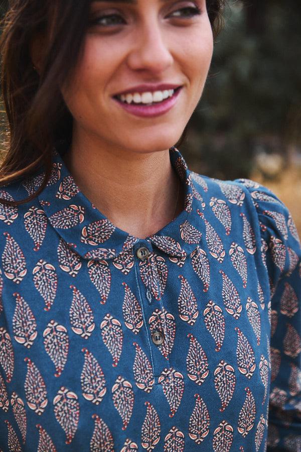 Vestido Belinda Racimos Azul