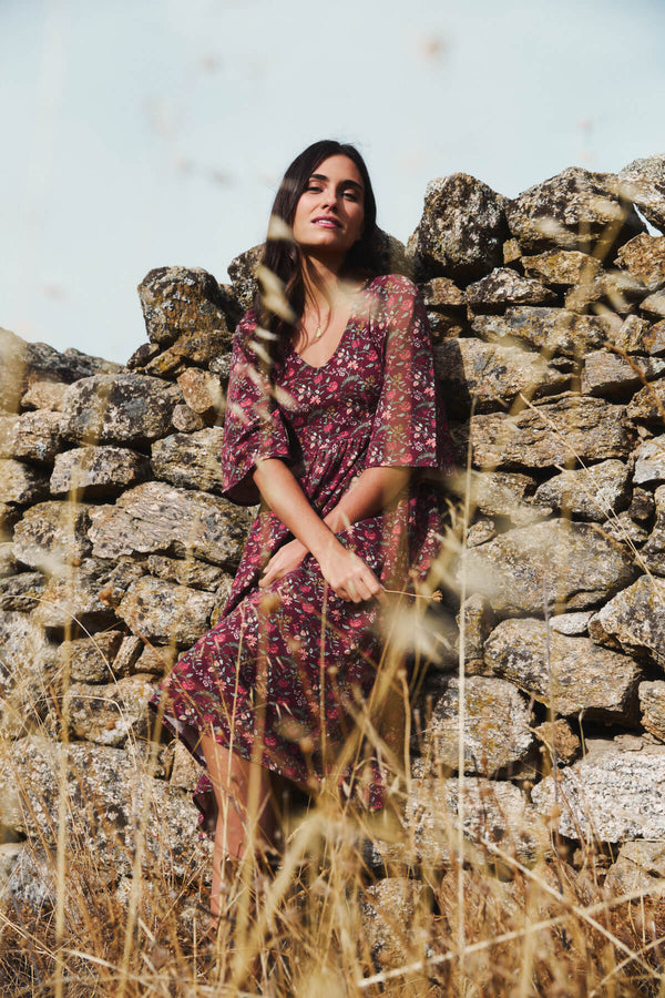 Vestido Formentera Wine Garden