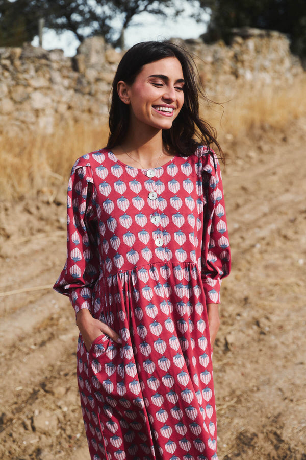 Vestido Bohemia Red Pineapple