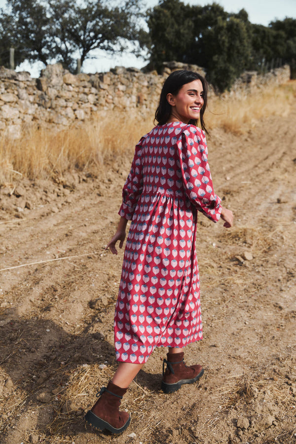 Vestido Bohemia Red Pineapple