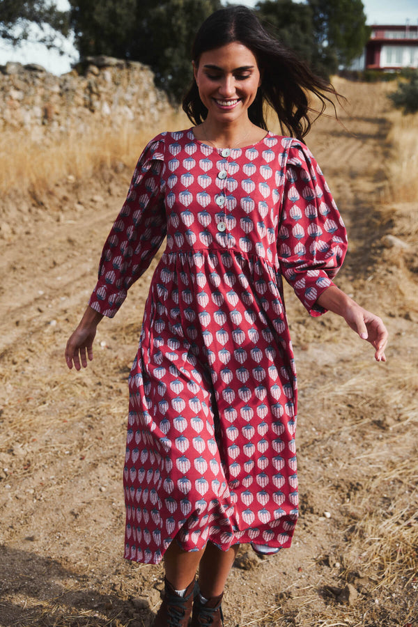 Vestido Bohemia Red Pineapple