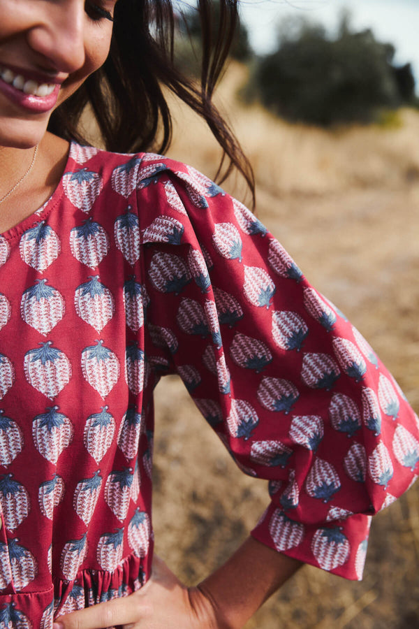 Vestido Bohemia Red Pineapple