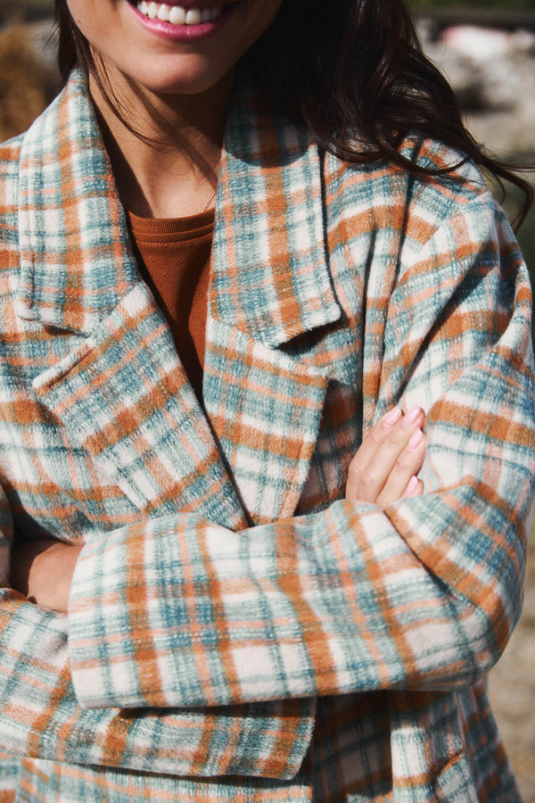 Abrigo Donna Cuadro Retro