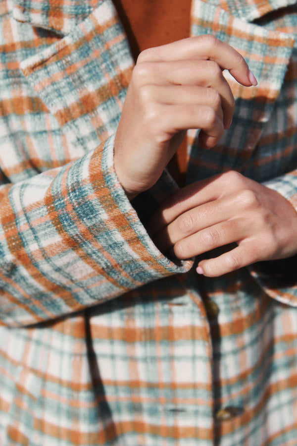 Abrigo Donna Cuadro Retro