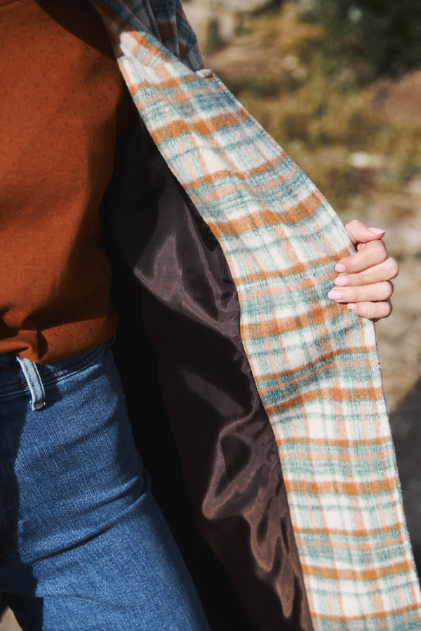 Abrigo Donna Cuadro Retro