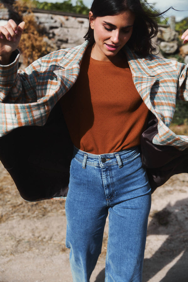 Abrigo Donna Cuadro Retro