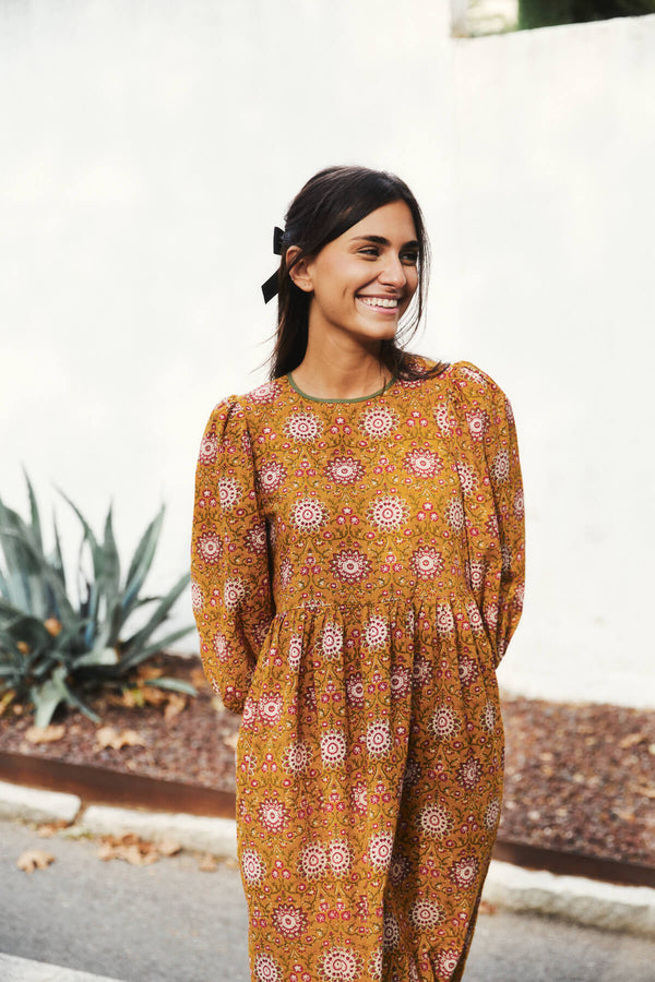 Vestido Allegra Mostaza