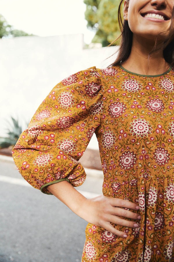 Vestido Allegra Mostaza