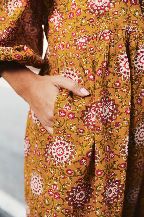 Vestido Allegra Mostaza