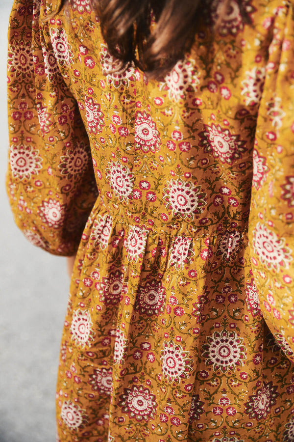 Vestido Allegra Mostaza