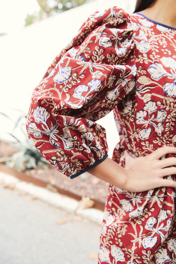 Vestido Allegra Granate