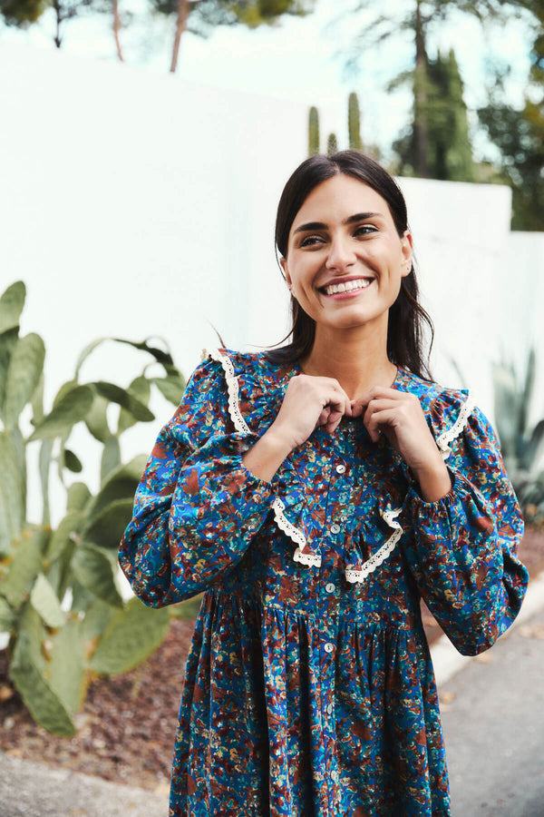 Vestido Grazia Azul Noche