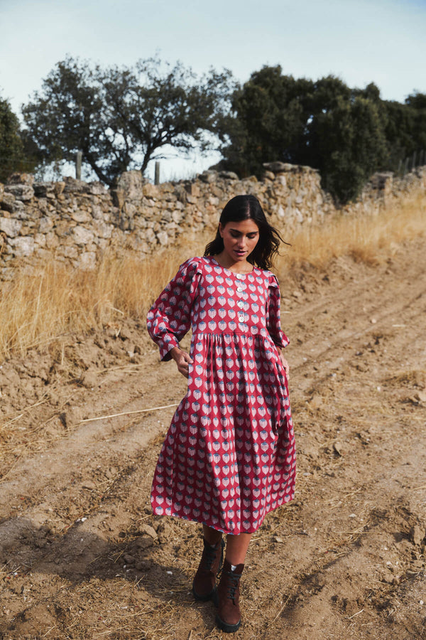 Vestido Bohemia Red Pineapple