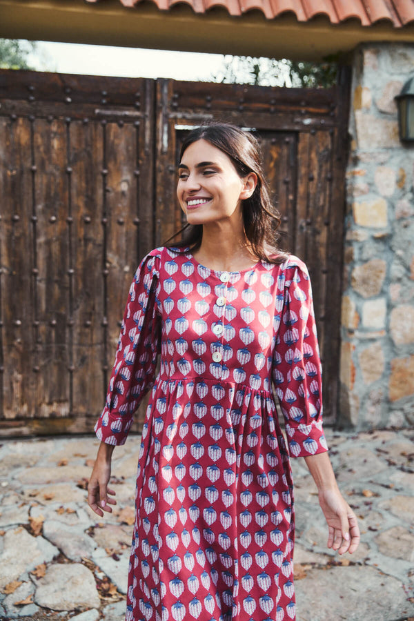 Vestido Bohemia Red Pineapple