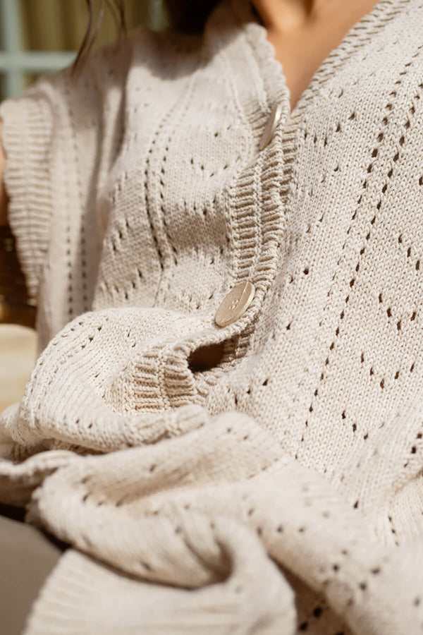 Chaleco Louise Beige