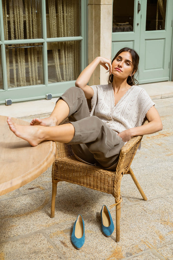 Chaleco Louise Beige